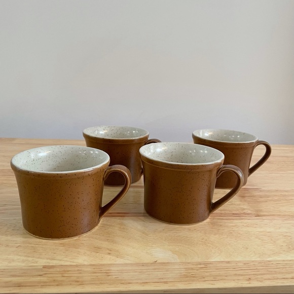 4pcs Vintage Speckled Tea/Coffee Mugs - Picture 1 of 7